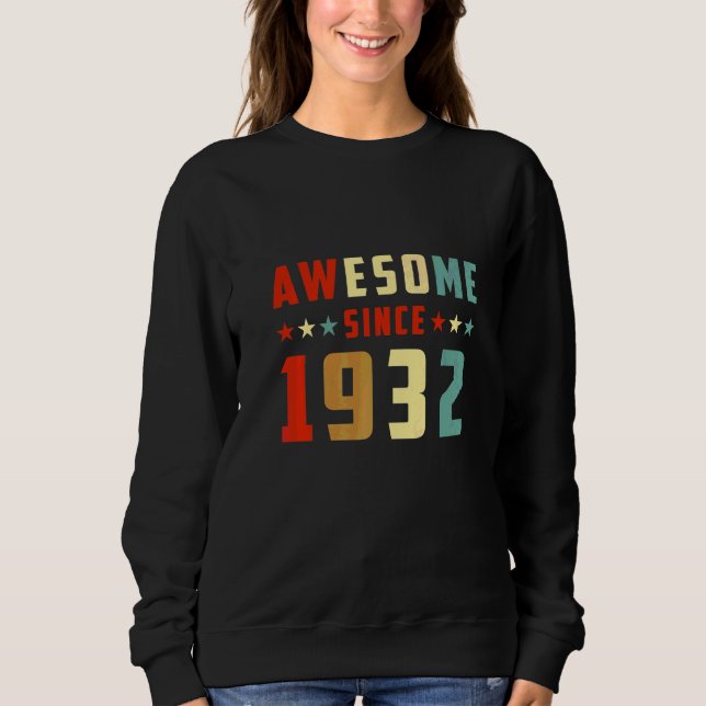 Fantastisk Sedan 1932 Födelsedag T Shirt (Framsida)