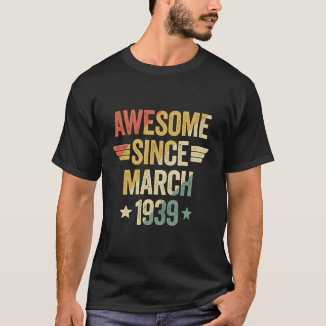 Fantastisk sedan 1939 mars t shirt (Framsida)