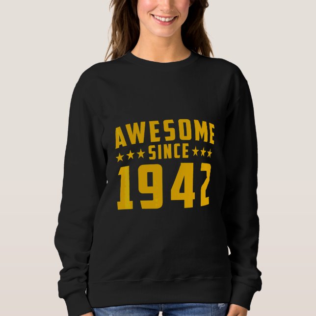 Fantastisk Sedan 1942 Födelsedag T Shirt (Framsida)