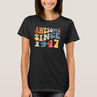 Fantastisk sedan 1947 75 år gamla 75:e-födelsedags t shirt