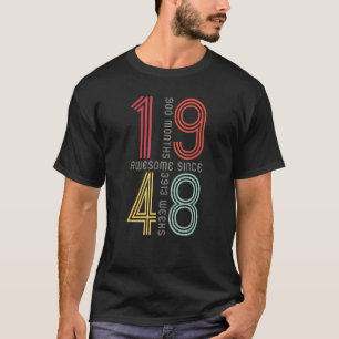 Fantastisk sedan 1948 75:e födelsedag 75 år gammal t shirt