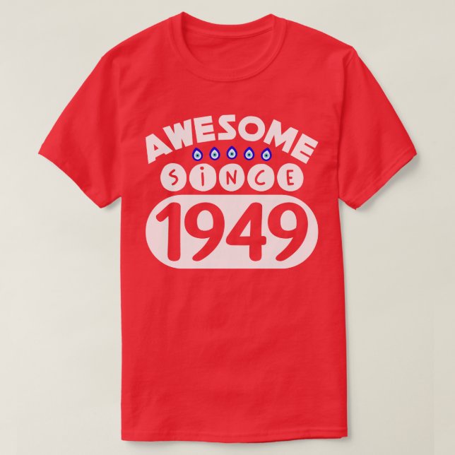 Fantastisk sedan 1949 t shirt (Design framsida)