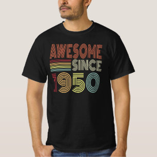 Fantastisk sedan 1950 föddes Retro 1950 på födelse T Shirt