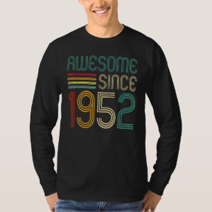 Fantastisk sedan 1952 70:e födelsedag Retro T Shirt