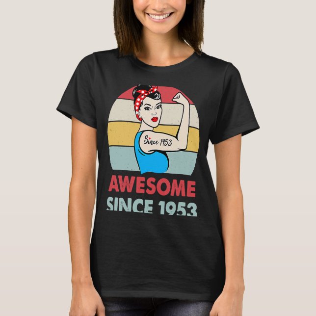 Fantastisk sedan 1953 70 år gammal 70:e födelsedag t shirt (Framsida)
