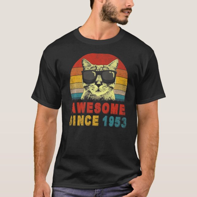 Fantastisk sedan 1953 70:e födelsedag t shirt (Framsida)