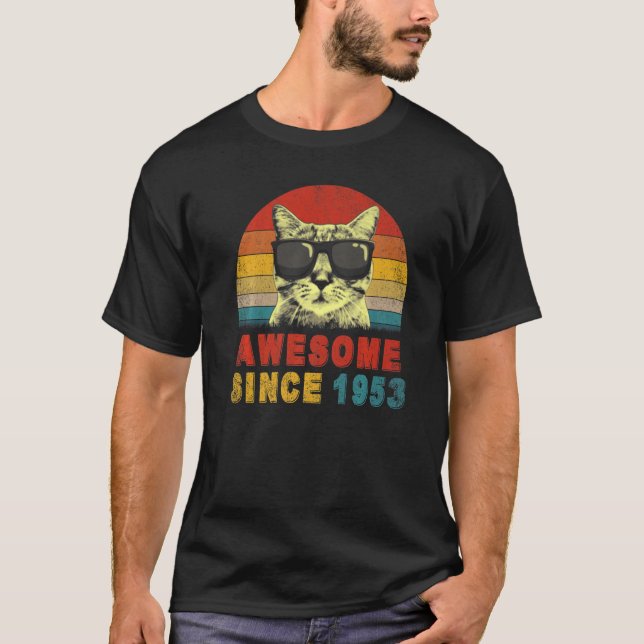 Fantastisk sedan 1953 70:e födelsedag t shirt (Framsida)