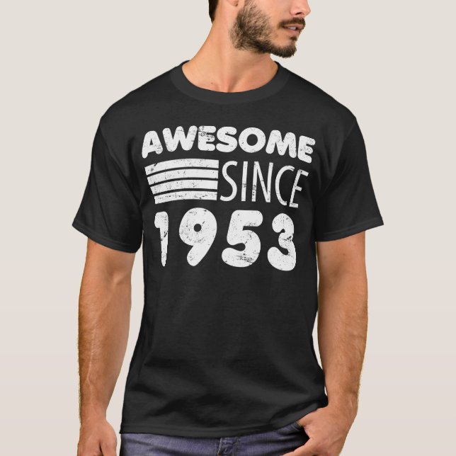 Fantastisk sedan 1953 70:e födelsedagen t shirt (Framsida)