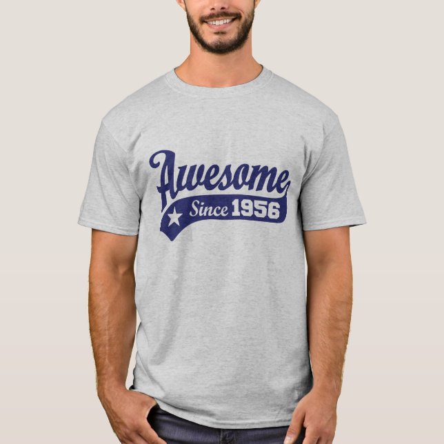 Fantastisk sedan 1956 t shirt (Framsida)