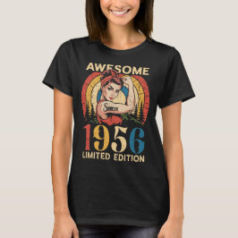 Fantastisk Sedan 1956 Vintage 70-års Födelsedag Kv T Shirt