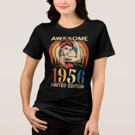 Fantastisk Sedan 1956 Vintage 70-års Kvinnors Föde T Shirt