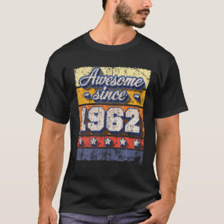 Fantastisk sedan 1962 60:e Födelsedagsfesten Retro T Shirt