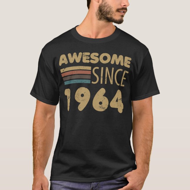 Fantastisk sedan 1964 60:e födelsedagen t shirt (Framsida)