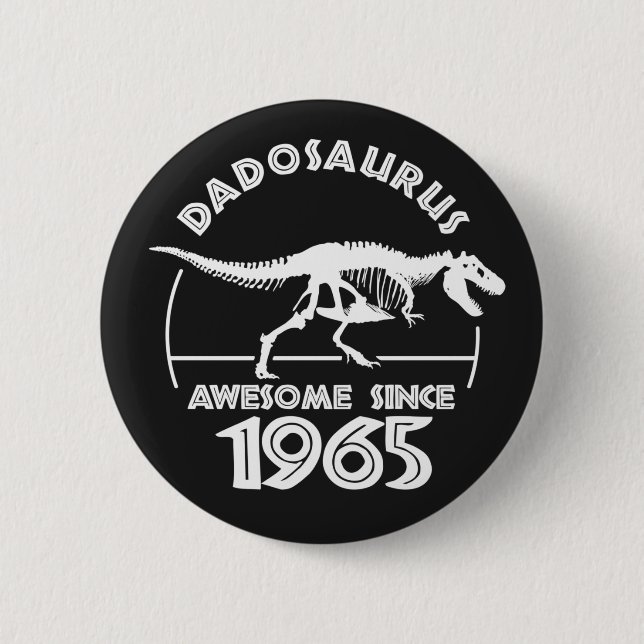 Fantastisk sedan 1965 Pappa Birthday T-Shirt Knapp (Framsida)