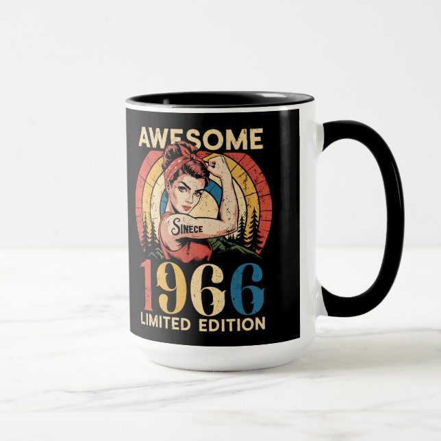 Fantastisk Sedan 1966 Retro 60-års Födelsedag för  Mugg (Höger)