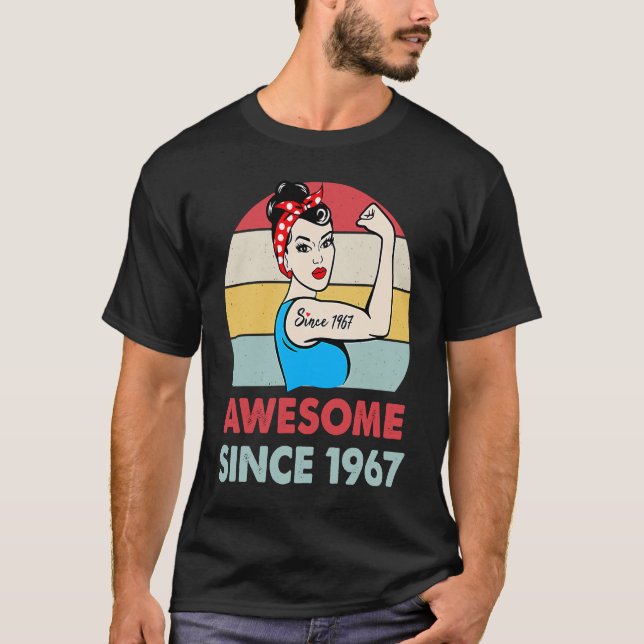 Fantastisk sedan 1967 56 år gammal 56:e födelsedag t shirt (Framsida)