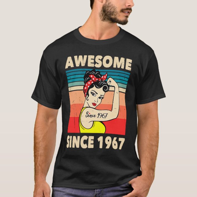 Fantastisk sedan 1967 Åldersdekorat vid 56:e födel T Shirt (Framsida)