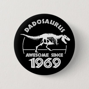 Fantastisk sedan 1969 Pappa Birthday T-Shirt Knapp