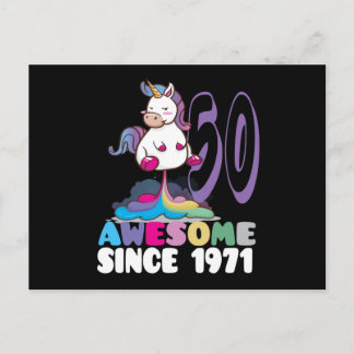 Fantastisk sedan 1971 50-årsdag vykort