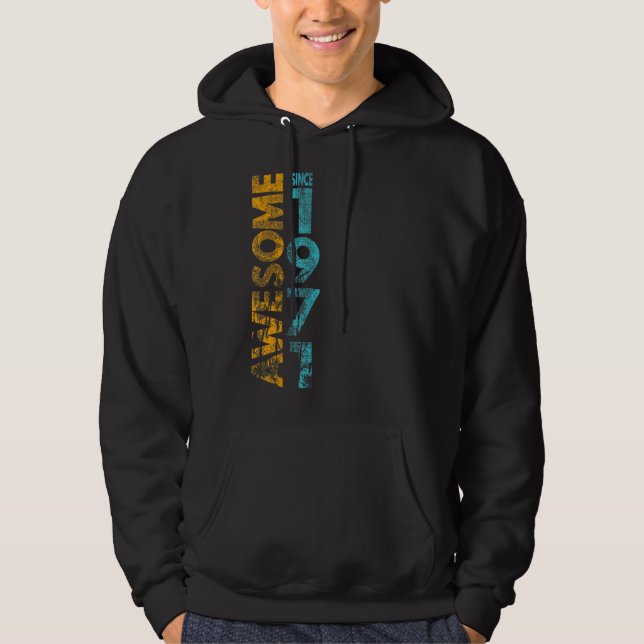 Fantastisk sedan 1971 hoodie (Framsida)