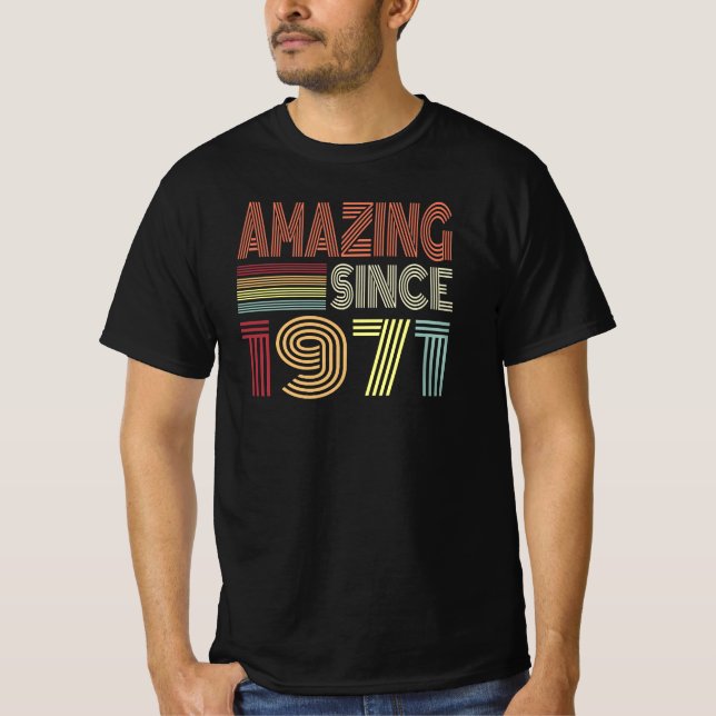 Fantastisk sedan 1971 Retro föddes 1971 T Shirt (Framsida)