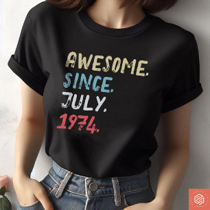 Fantastisk sedan 1974, 50:e födelsedag personlig t shirt