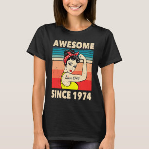 Fantastisk sedan 1974 års gamla 49:e födelsedagsde t shirt