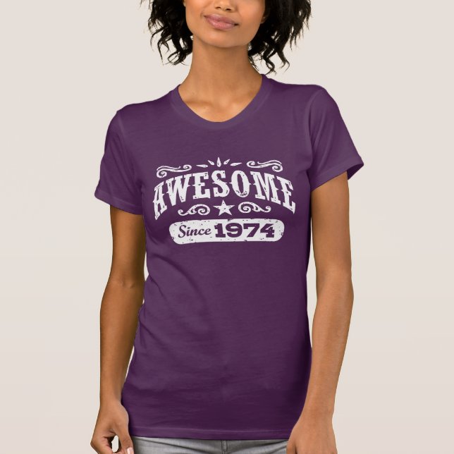 Fantastisk sedan 1974 t shirt (Framsida)