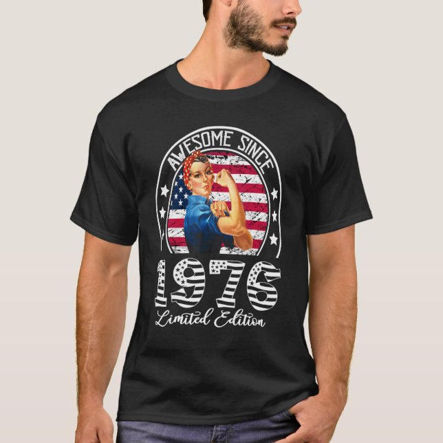 Fantastisk sedan 1976 47:e födelsedagen 47 år gaml t shirt (Framsida)