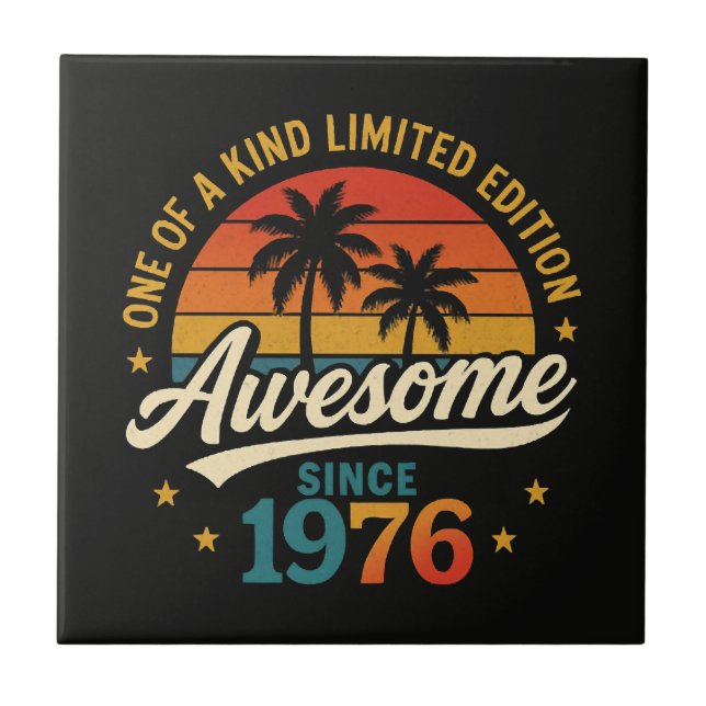Fantastisk Sedan 1976 Unik Kakelplatta (Framsidan)