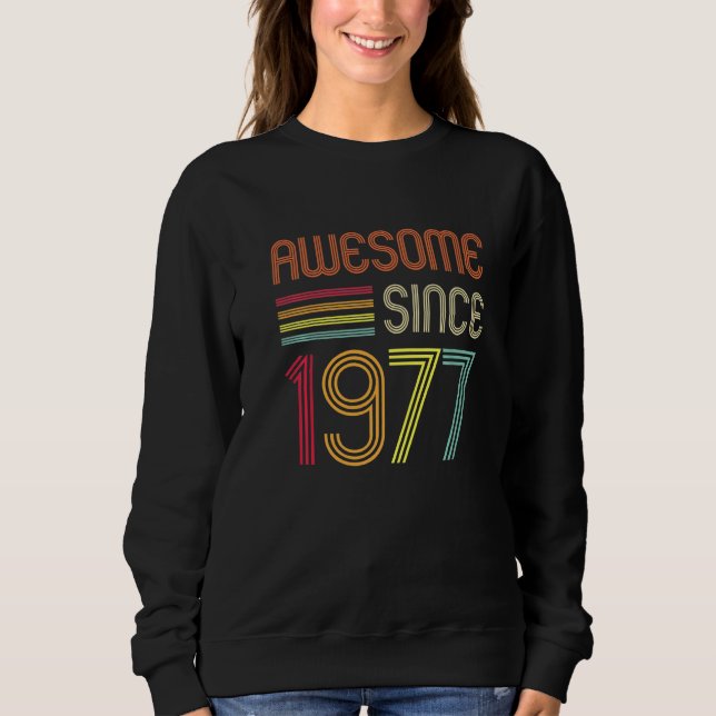 Fantastisk sedan 1977, 45:e födelsedag Retro T Shirt (Framsida)