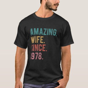 Fantastisk sedan 1978 - 44:e Bröllop-årsdagen T Shirt