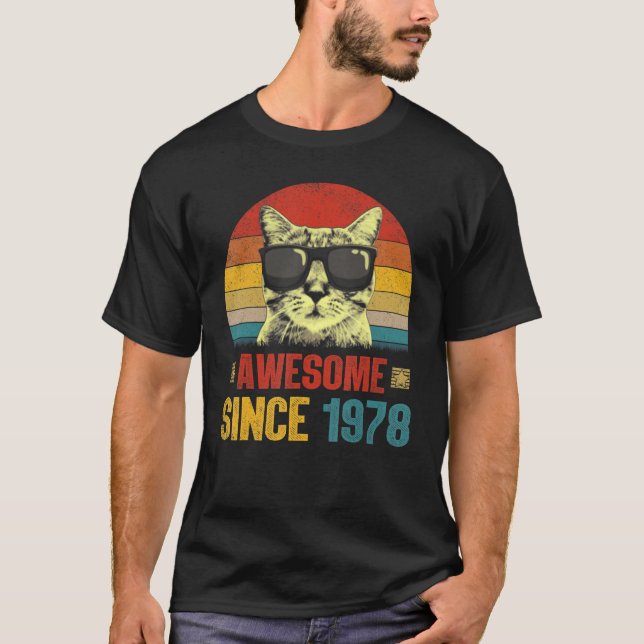 Fantastisk sedan 1978, 45:e födelsedagsdagen t shirt (Framsida)