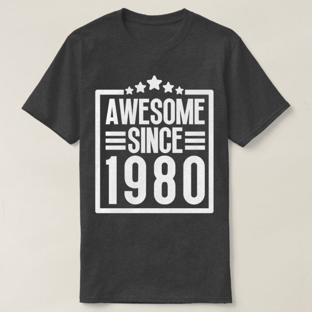 Fantastisk sedan 1980 12 t shirt (Design framsida)