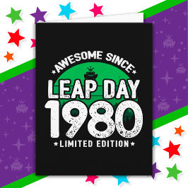 Fantastisk sedan 1980 års lövdag, 29 födelsedagar kort
