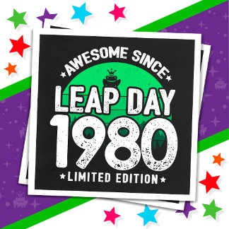 Fantastisk sedan 1980 års lövdag, 29 födelsedagar pappersservett