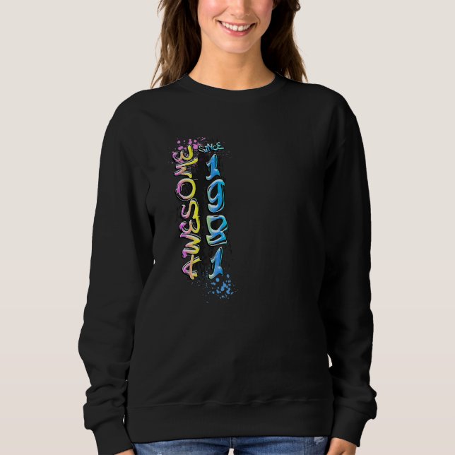 Fantastisk sedan 1981 Graffiti-motiv  1 T Shirt (Framsida)