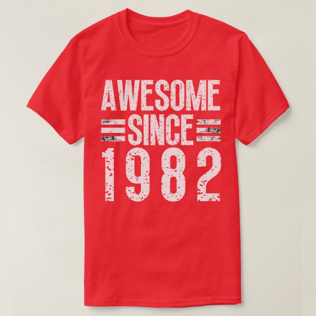Fantastisk sedan 1982 17 t shirt (Design framsida)