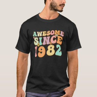 Fantastisk sedan 1982 40 år gammal 40-dagars födel t shirt