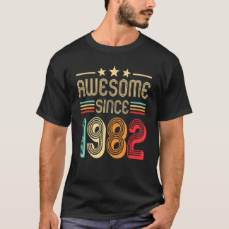 Fantastisk sedan 1982 40:e födelsedagen 40 år gamm t shirt