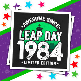 Fantastisk sedan 1984 års lövdag, 29 födelsedagar pappersservett