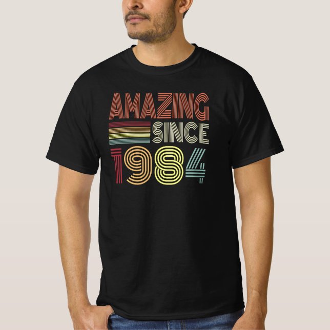 Fantastisk sedan 1984 Retro föddes 1984 T Shirt (Framsida)