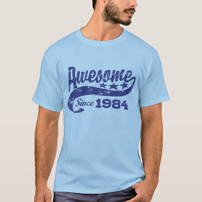 Fantastisk sedan 1984 t-shirt (Framsida)