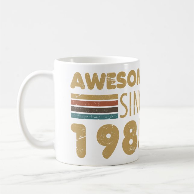 Fantastisk sedan 1985 40:e födelsedagen kaffemugg (Vänster)