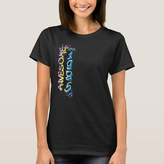 Fantastisk sedan 1985 graffiti motiv t shirt (Framsida)