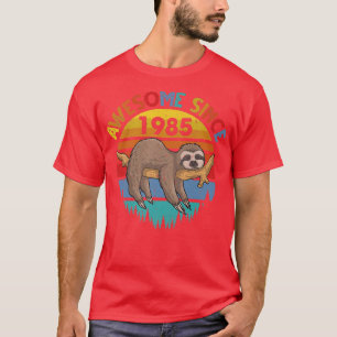 Fantastisk sedan 1985 Sjunde födelsedag 37 år gamm T Shirt