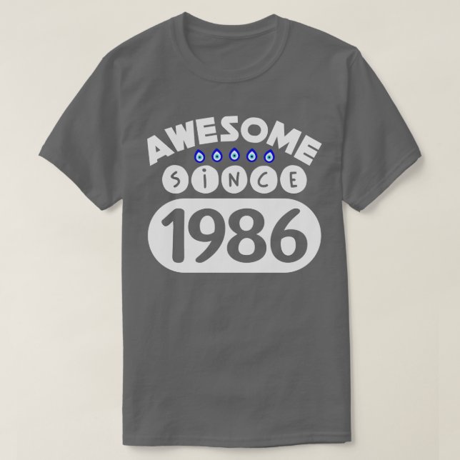 Fantastisk sedan 1986 t shirt (Design framsida)