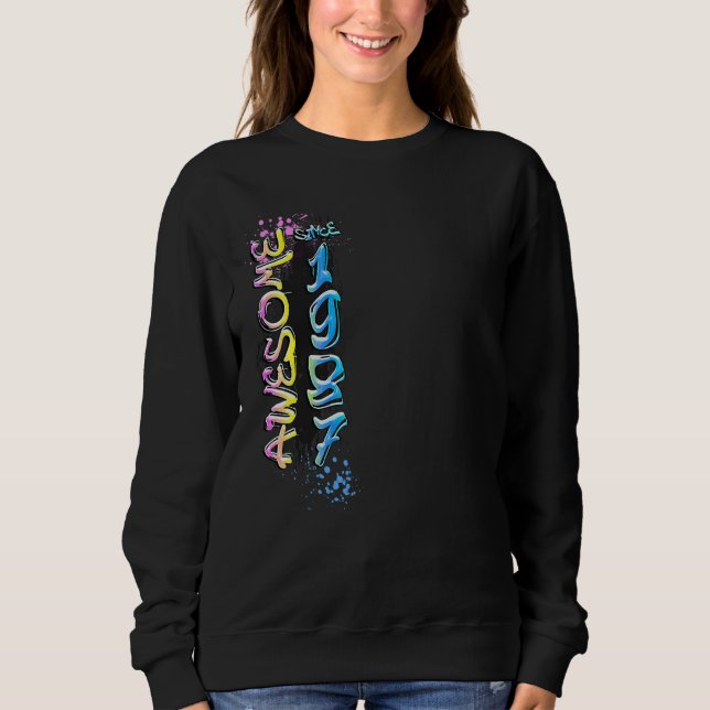 Fantastisk sedan 1987 graffiti motiv t shirt (Framsida)