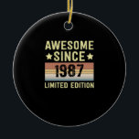 Fantastisk sedan 1987 julgransprydnad keramik<br><div class="desc">1</div>