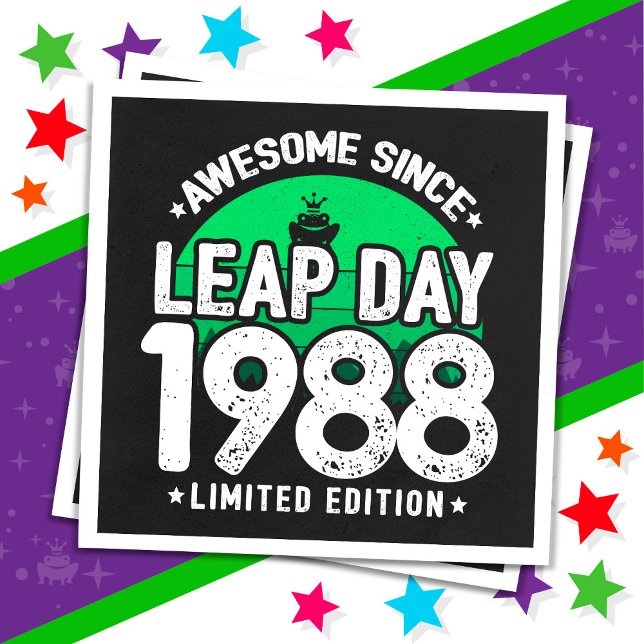 Fantastisk sedan 1988 års lövdag, 29 födelsedagar pappersservett (Skapare uppladdad)